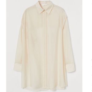 Hm airy lyocell-blend button down shirt